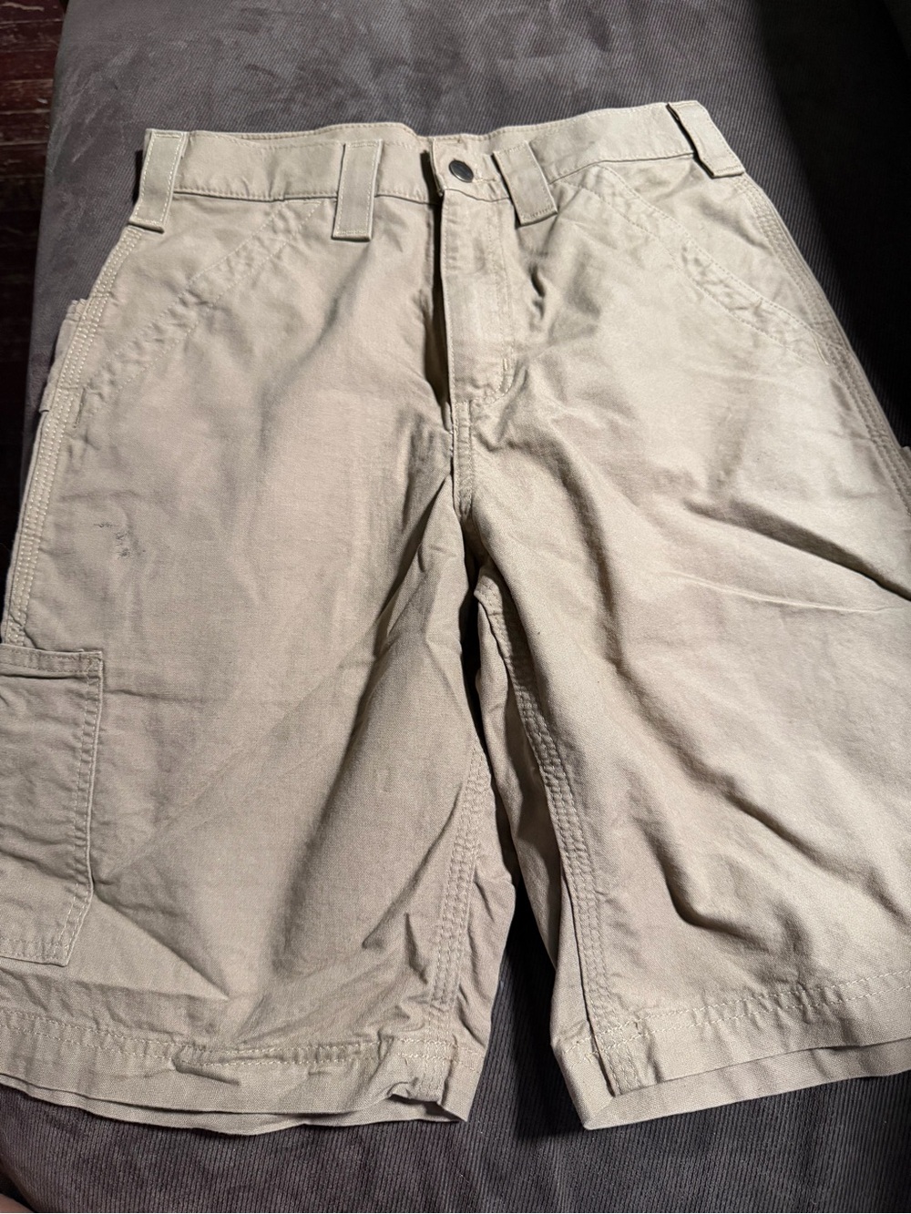 Carhartt Men's Tan Cargo Shorts - Durable Workwear